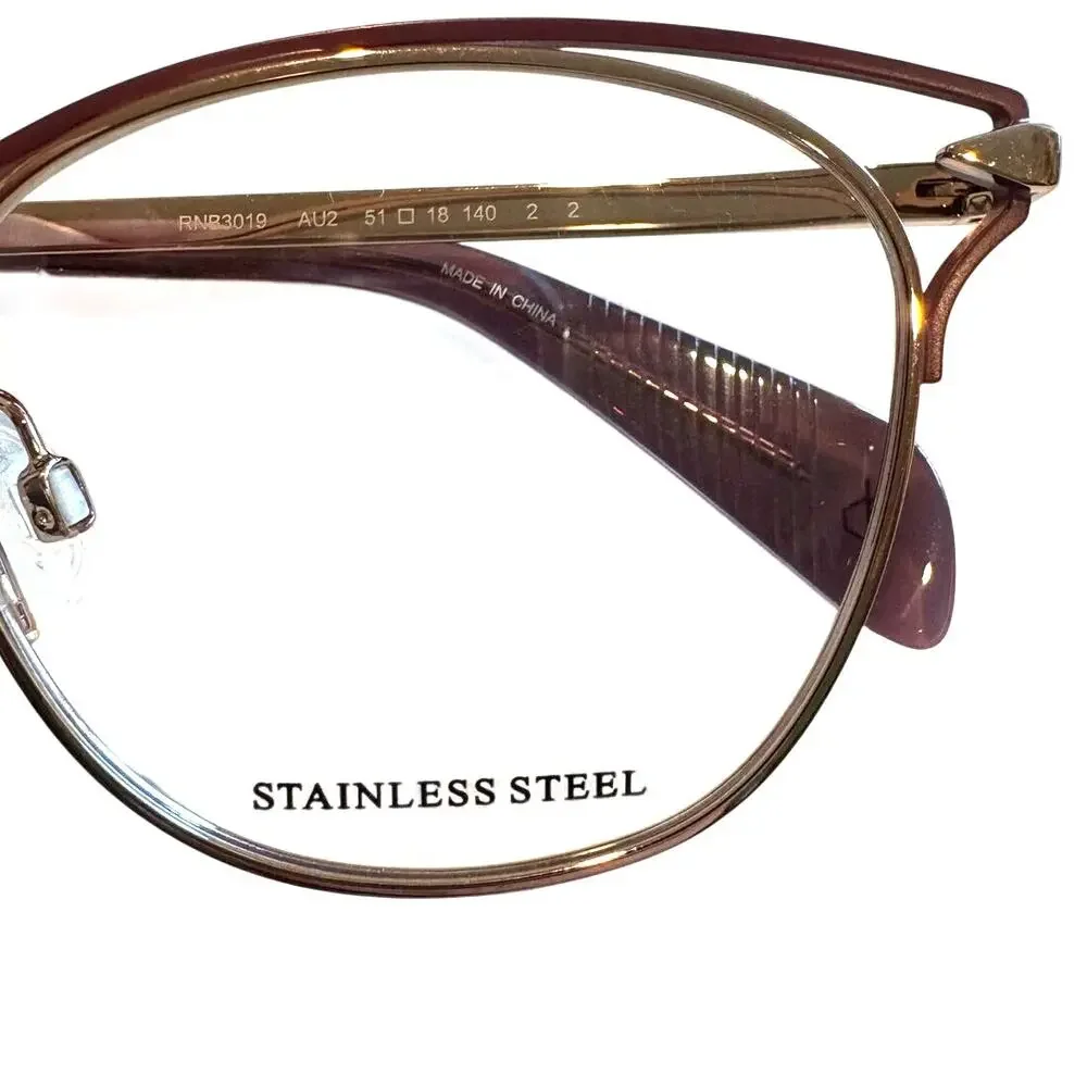 NEW Rag & Bone Rnb 3019 AU red and gold glasses